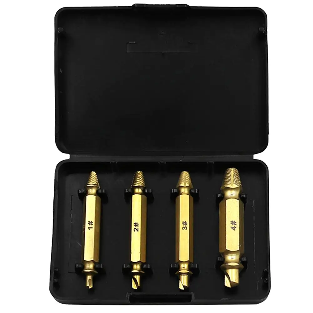 4 шт./setHSS титановое покрытие Высокоскоростная сталь с двойной головкой