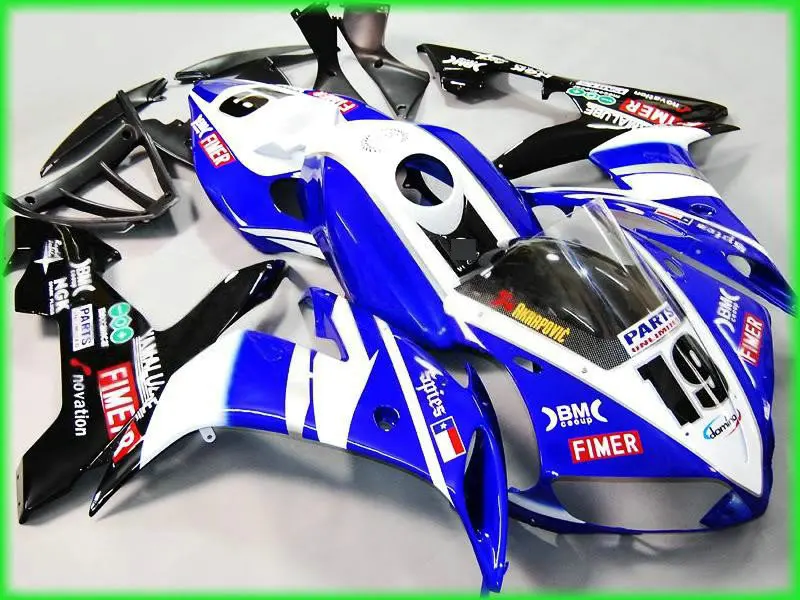 Комплект обтекателей для YAMAHA YZFR1 04 05 06 синий белый YZF R1 2004 2005 2006 YZF1000 набор литья под
