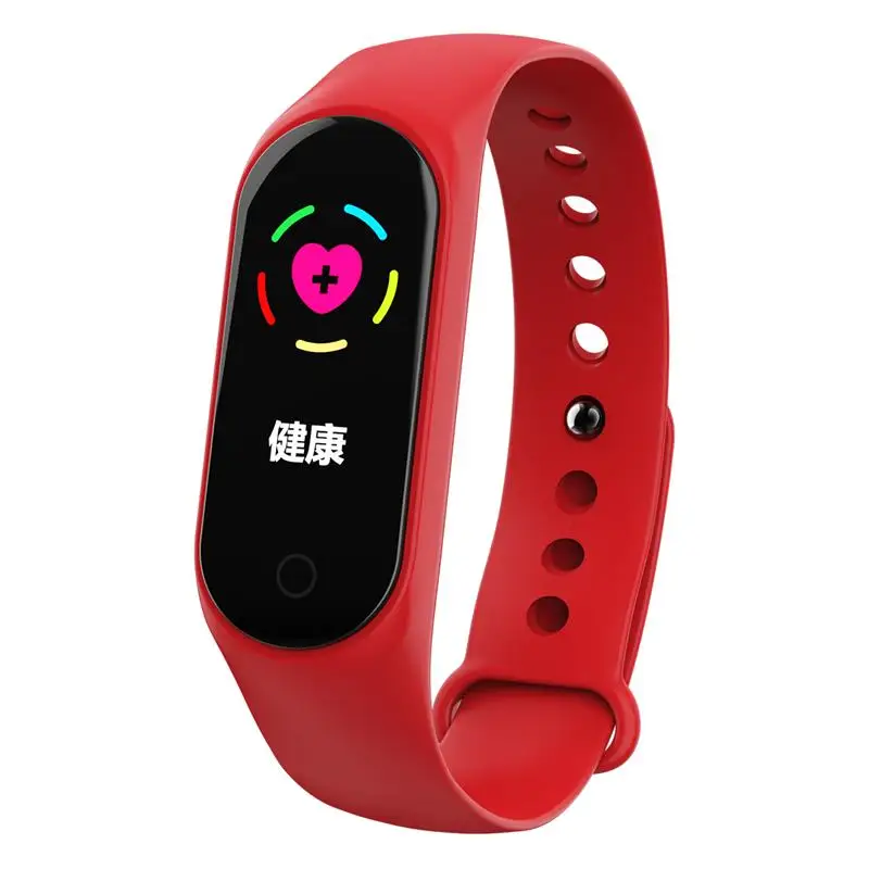 Smart band Red M3S умный Браслет IP67 фитнес-трекер кровяное давление монитор сердечного ритма шагомер Smartband браслет для Android IOS Телефон - Цвет: Smart band Red