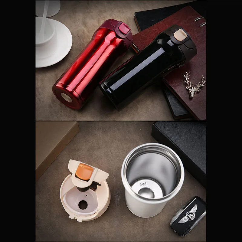 Оптовая продажа 380 мл кружка Кофе чашки Нержавеющая сталь термосы My Water