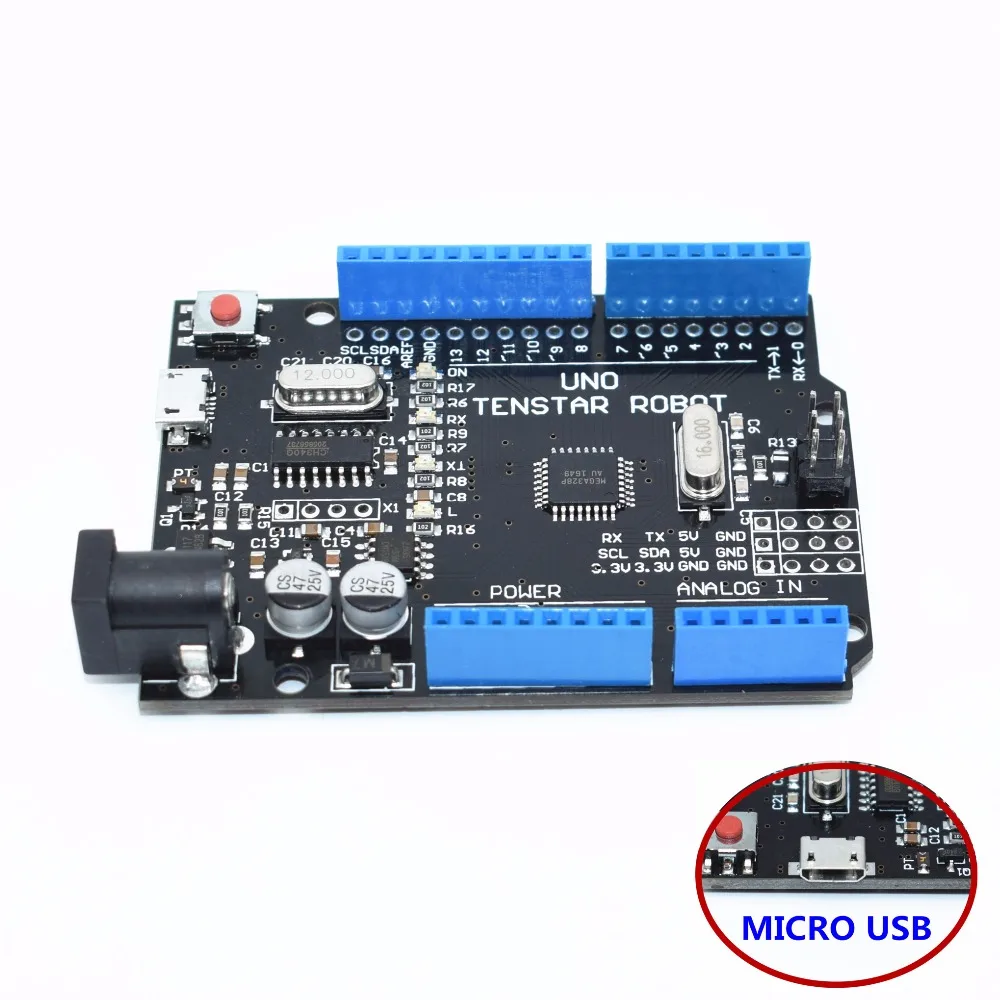 10 шт. UNO R3 ATmega328P/CH340G 16 МГц MicroUSB. Rev 3 0 (hei) для Arduino|uno r3|uno r3 unouno ch340g |