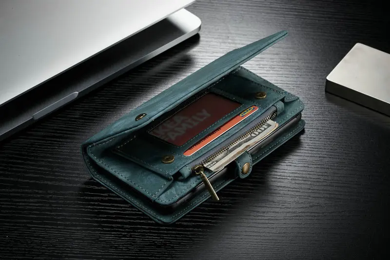 CaseMe кошелек чехол для samsung Galaxy A80 A20e A30 A40 A50 A70 класса люкс 2 в 1 съемный кожаный чехол для samsung S10 5G