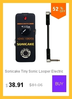 Sonicake 2 в 1 активный объем Винтаж Wah ЗВУК гитары педаль эффектов светодиодный светильник показывает QEP-01