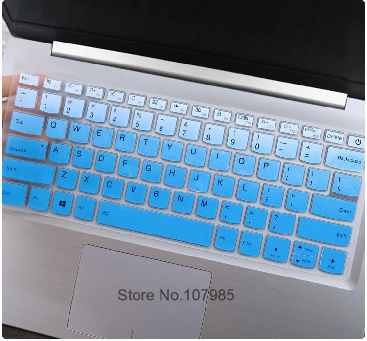 GradualBlue Для lenovo IdeaPad 120S-14IAP 330 330s 320 320s 530s V530s-14ikb 530S-14ikb 14 14ikb 730S силиконовая клавиатура защитная накладка для телефона - Цвет: GradualBlue
