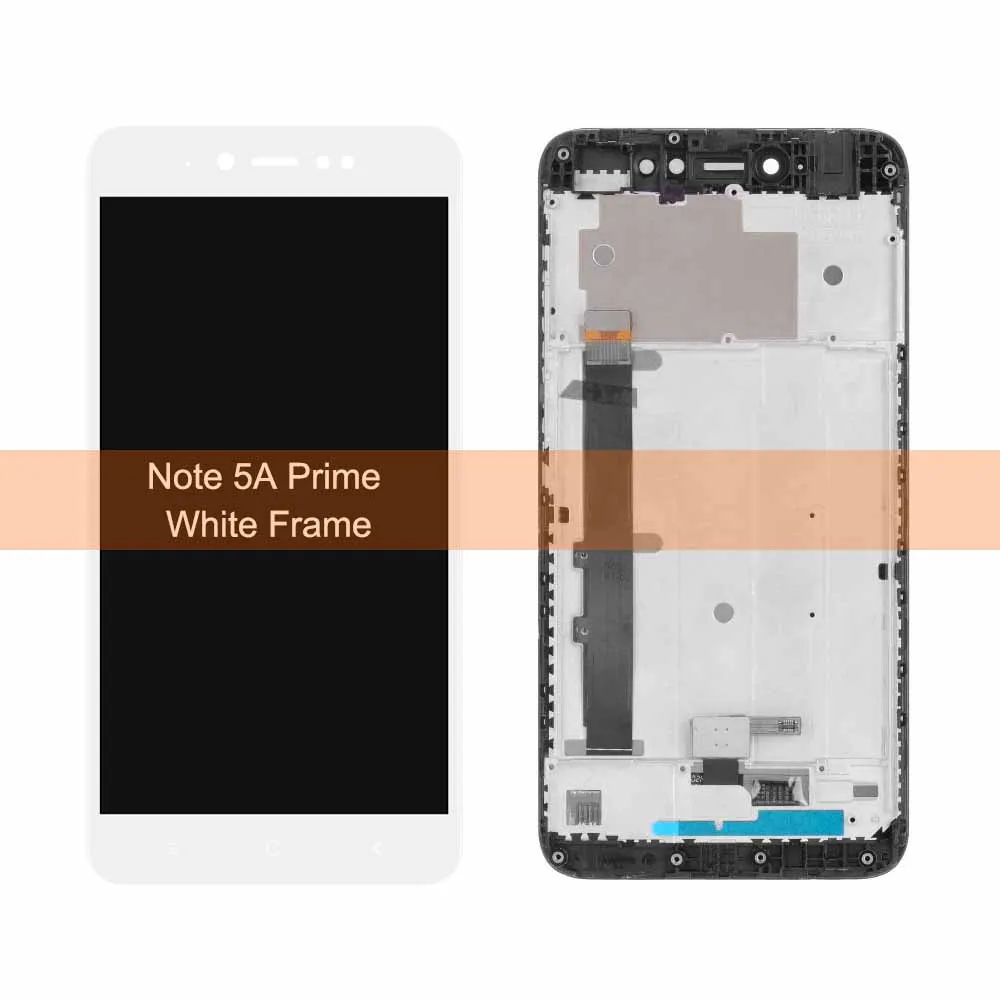 5A Prime White Frame 5," дисплей для Xiaomi Redmi Примечание 5A сенсорный ЖК-экран с рамкой для Xiaomi Redmi Примечание 5A Prime Y1/Y1 Lite - Цвет: 5A Prime White Frame