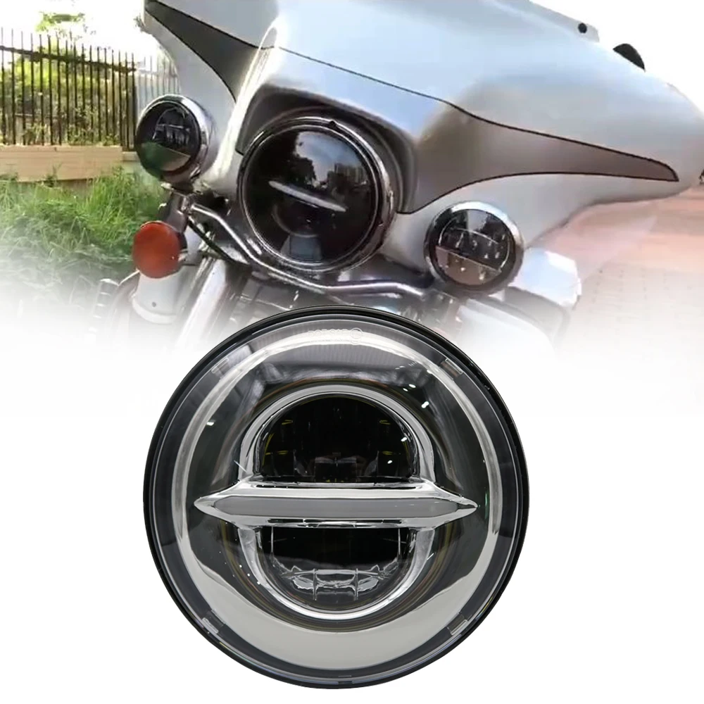 7 дюймовые светодиодные фары для motor Tour FLD Softail Heritage Street Glide Flht Electra Trike| |