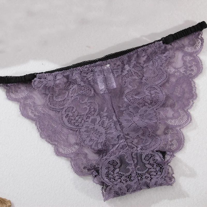 Очаровательная Леди Модные женские Кружевные Трусики Прозрачный Underwear Женщина