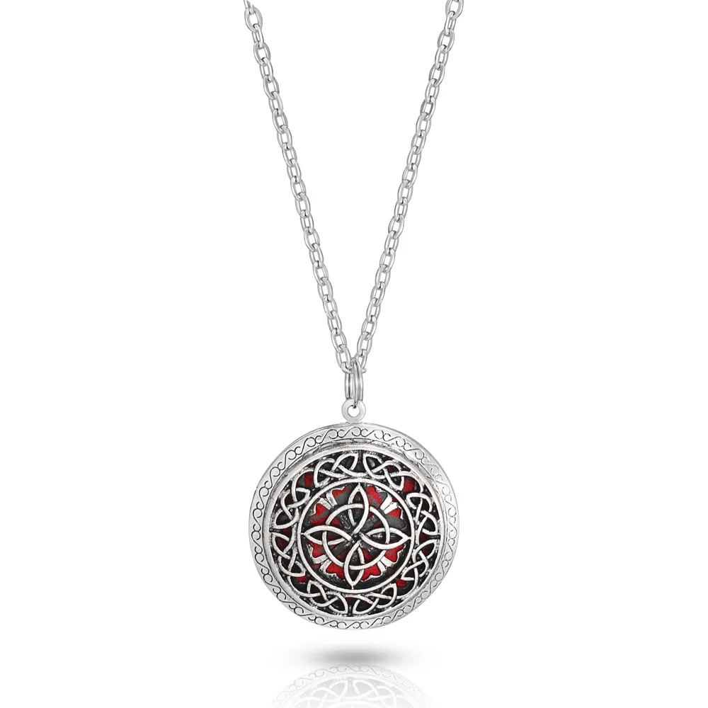 1pc 70cm Vintage Aromatherapy Necklace Essential Oils Diffuser Photo Locket Pendant Perfume Cross | Украшения и аксессуары