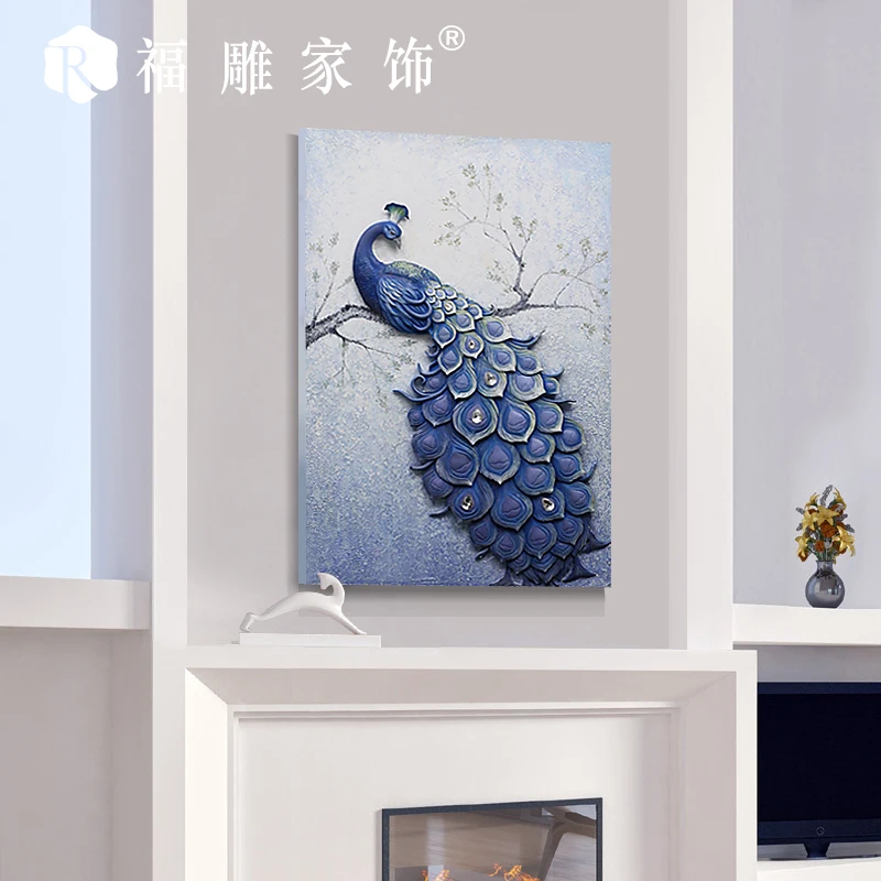 Fuzhou резная вертикальная версия рельефной картины для крыльца ручная роспись