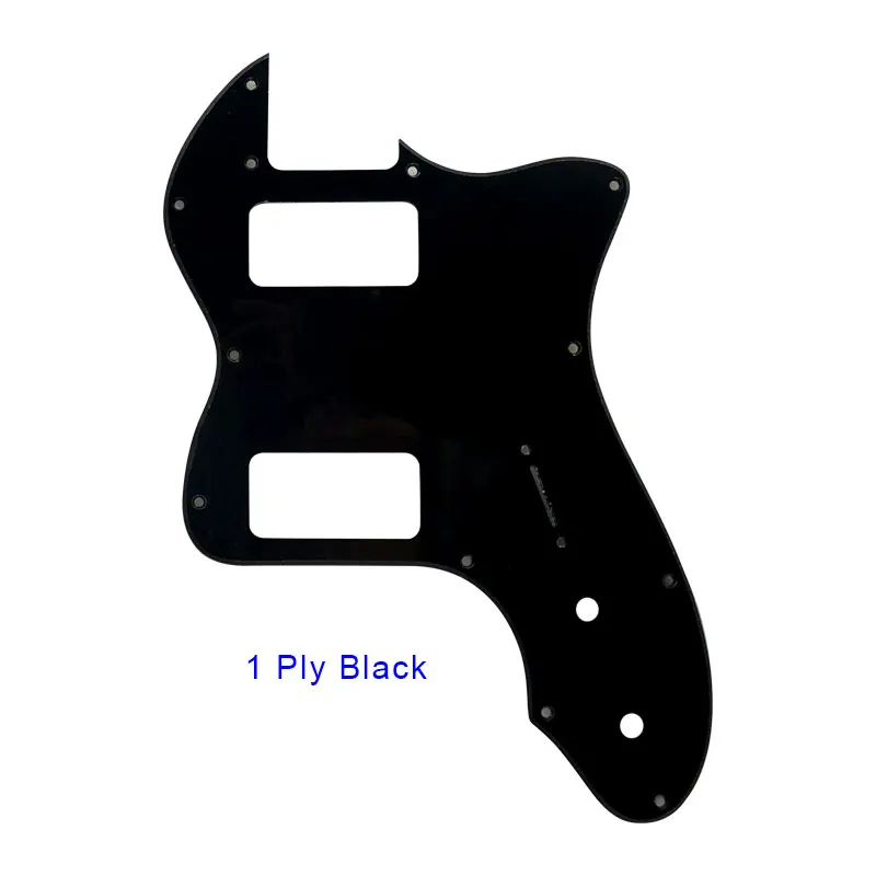 1Ply Black Гитарные части-для классической серии '72 Telecaster Tele Thinline, гитарная накладка, царапина, пластина с ТВ Jones Humbucker, звукосниматели - Цвет: 1Ply Black