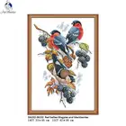 Набор для вышивки крестиком Joy Sunday с изображением волшебных и черных ягод 11CT, ткань с рисунком 14CT, холст DMC NKF