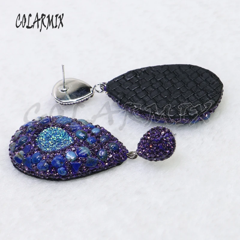 4 пары висячие серьги проложить Крошечный камень смешанные цвета ювелирные