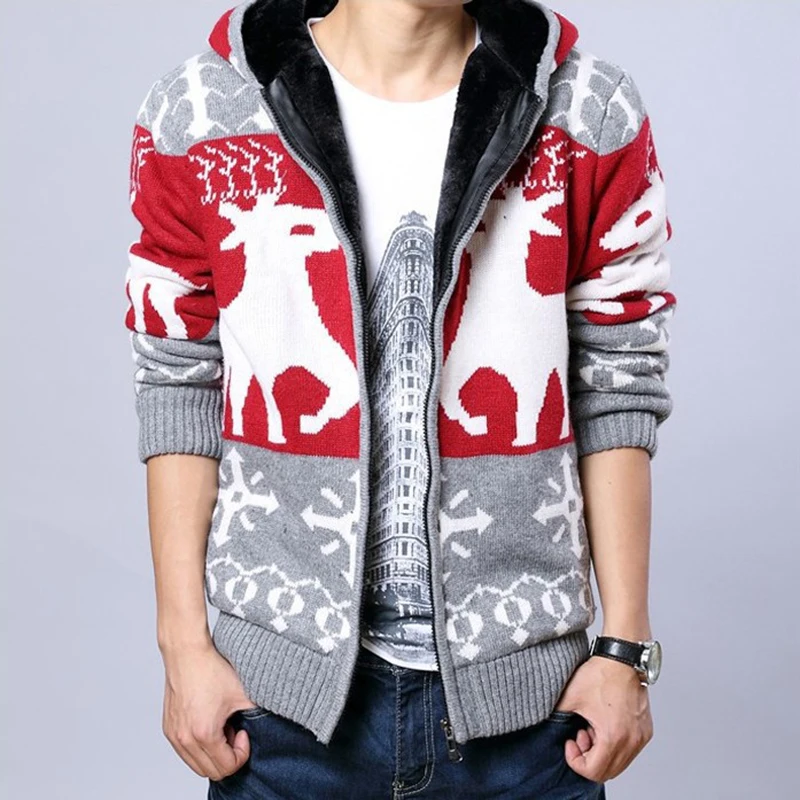 Новый брендовый кардиган мужской свитер модные однотонные плотные теплые