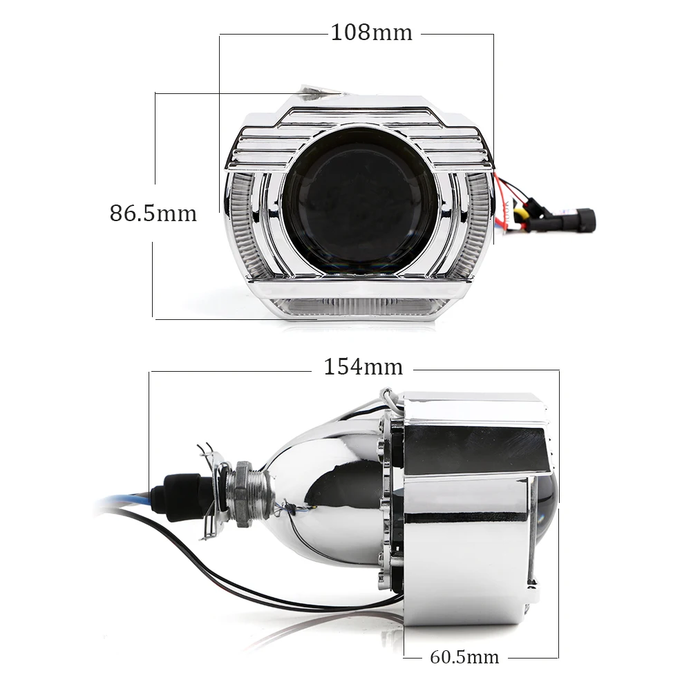 YM E Bright 1 комплект 3 дюйма 6000K HID биксеноновые фары проекционный объектив 12 В DC 35 Вт +