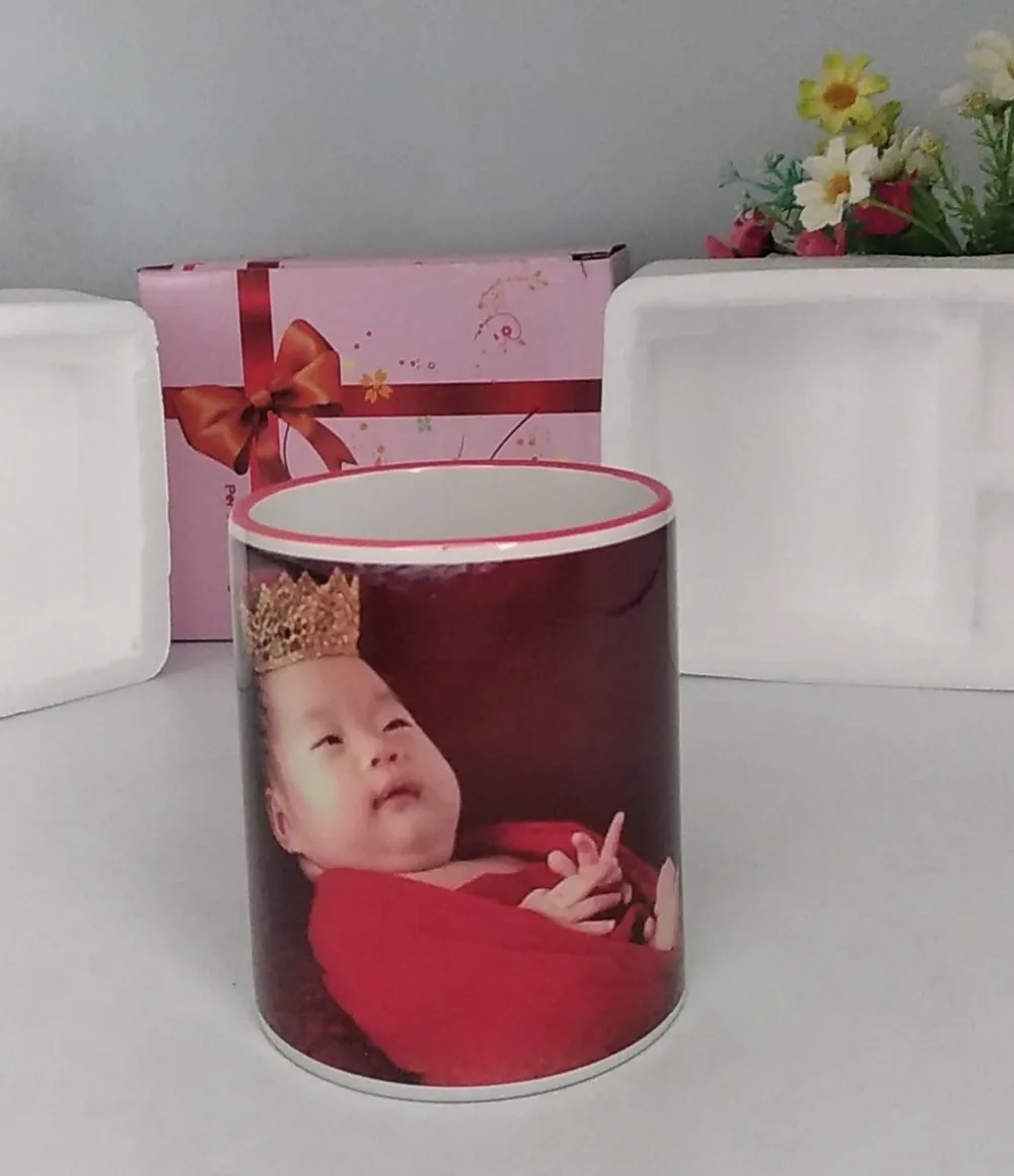 Цветная ручка керамическая чашка DIY Фото керамическая кружка DIY фото чашка Персонализированное изображение креативные подарки для влюбленных друзей семья MAZWEI