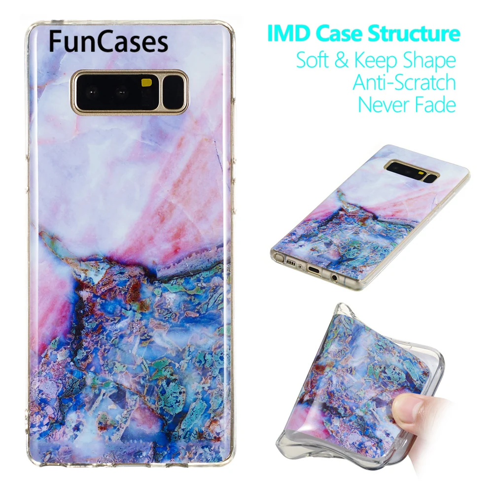 Hot Cases For capinha Samsung Note 8 Para Hexagon Soft TPU Back Covers Estojo sFor Galaxy capa Phone Cover | Мобильные телефоны и