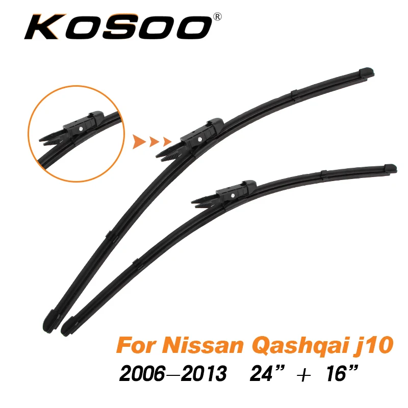 KOSOO для Nissan Qashqai j10/j11 подходит боковой зажим/крючок оружия 2006 2007 2008 2009 2010 2011 2012 2013 Авто Стеклоочистителя - Цвет: j10 2006-2013 Y-2416