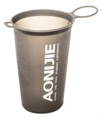 gray cup 200ml 170 мл 200 мл 250 мл 500mml 350 мл 600 мл AONIJIE рюкзак беговой спортивный велосипед мягкая бутылка для воды складной ТПУ Мягкий фляга сумка для воды - Цвет: gray cup 200ml
