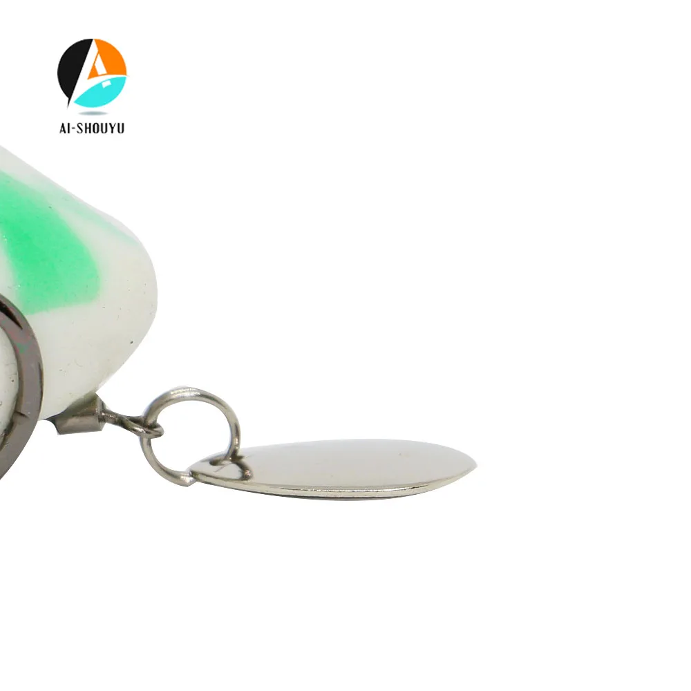 AI-SHOUYU 1 шт прикормы Мягкие приманки Spinner лягушки заманить 60 мм 12 5 г силиконовые