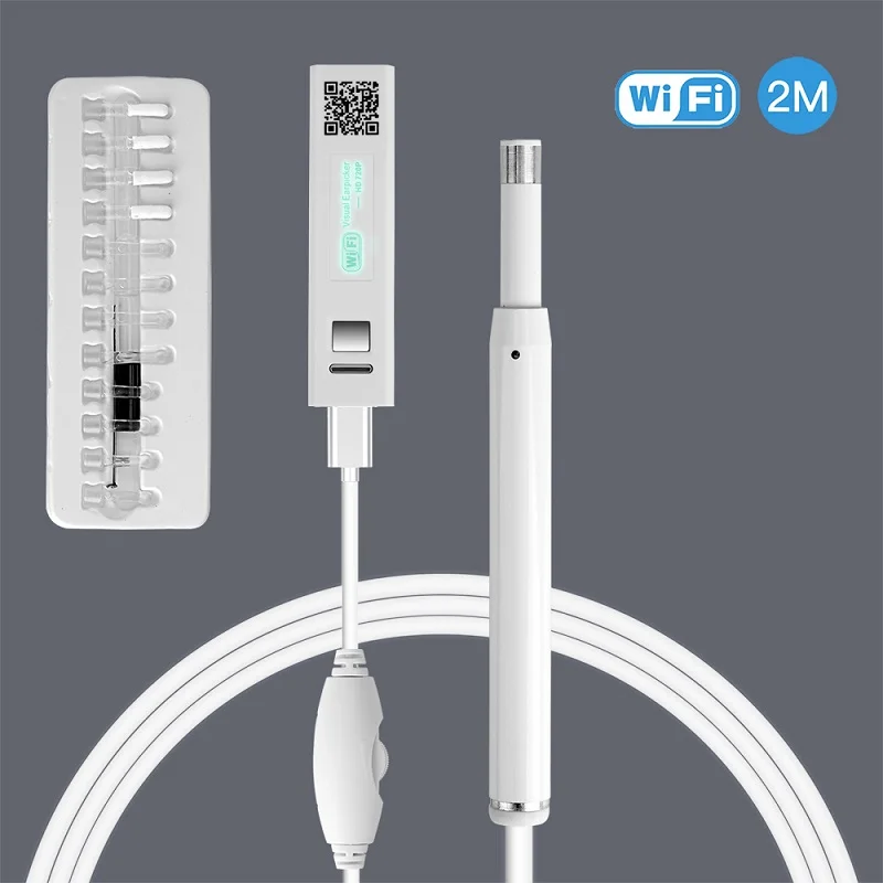 F170B белый wifi ушной очиститель otoscope беспроводной usb туннель камера эндоскоп 6