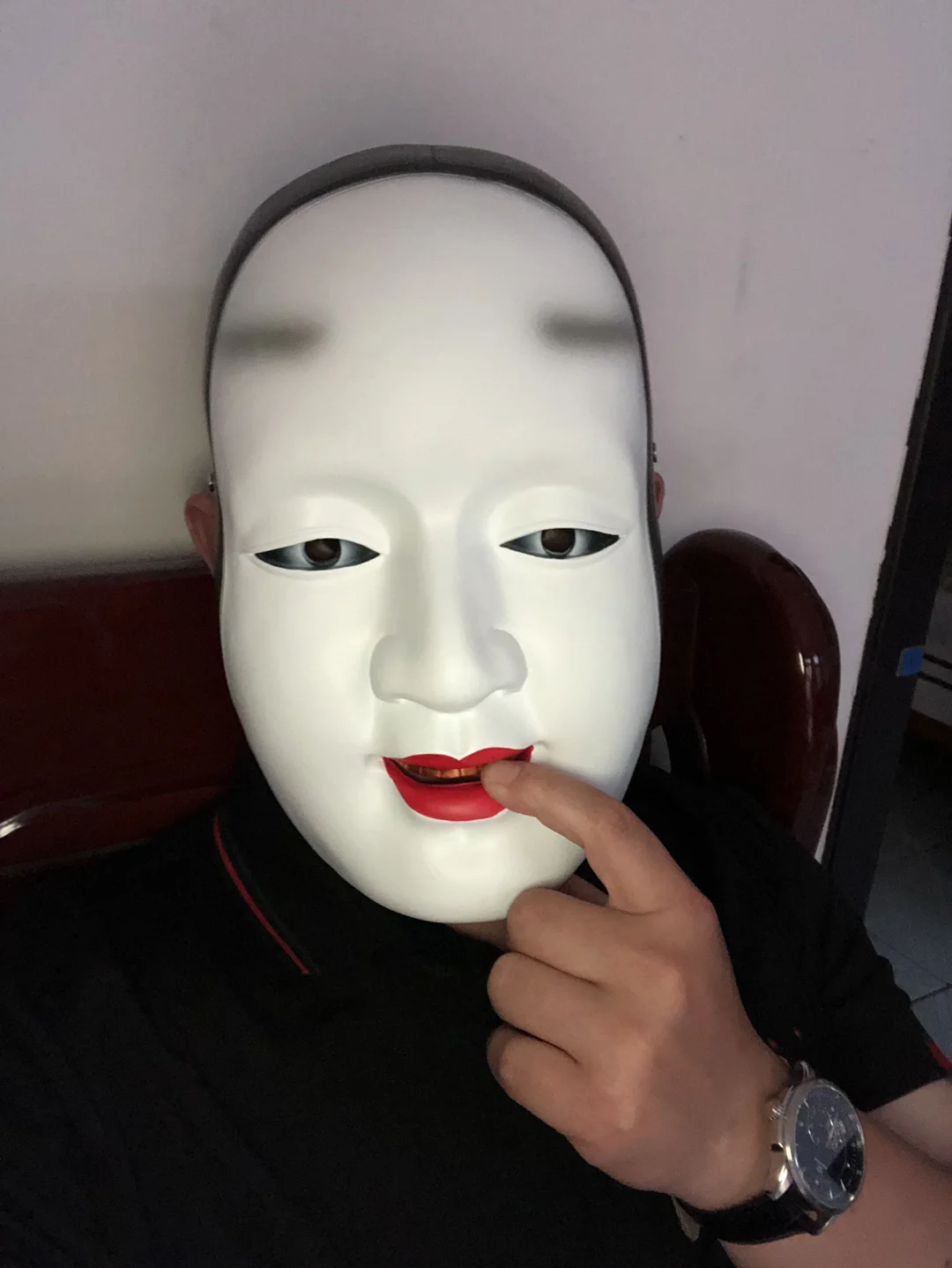Полное лицо японский Noh Shite танец драма белая маска Koomote Косплей демона маска маскарад Кабуки вечерние карнавальные высокое качество