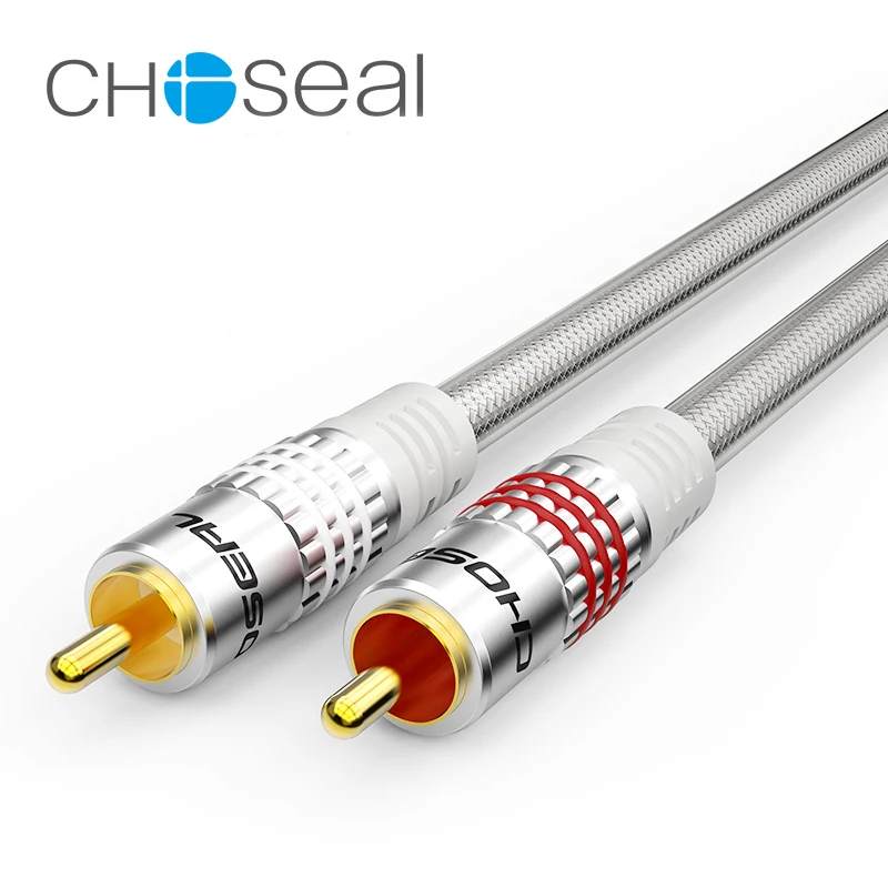 Choseal 30 юбилей QS6772 2RCA кабель для аудио видео DVD плеера ТВ динамик усилители|audio video