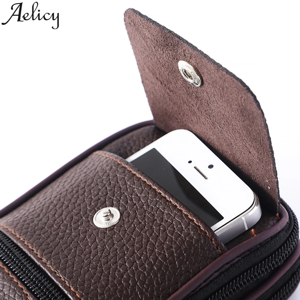 Aelicy 2019 винтажные женские и мужские бумажники из натуральной кожи держатель для