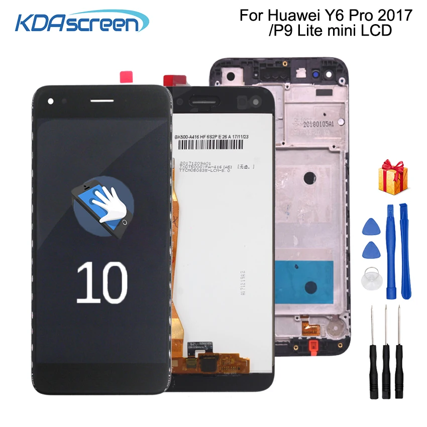 Оригинальный ЖК дисплей для Huawei P9 Lite mini сенсорный экран Y6 Pro 2017 с рамкой SLA L02 L22 L03