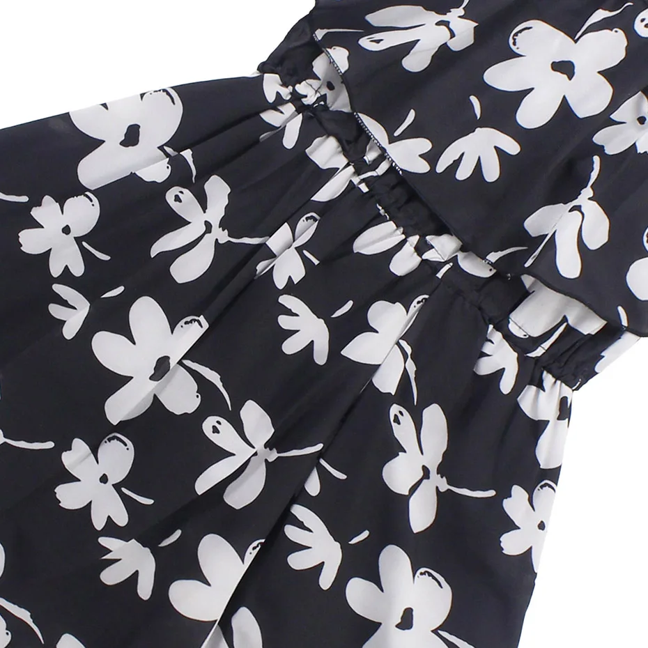 Dress For Girls Floral Pattern Summer Girl Sleeveless Kids Teenage Children'S Costumes 6 8 10 12 13 14 | Детская одежда и