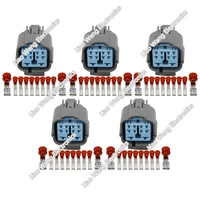 5 sets 10 pin plastic parts waterproof connector wiring harness connector with terminal plug 6189 0555 10p