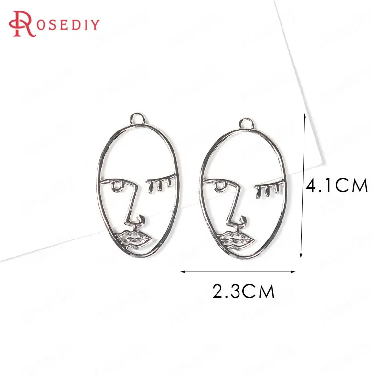 Подвески с имитацией родиевой латуни 10 шт. 4 1x2 3 см|charm pendant diy|charm pendantpendant diy |
