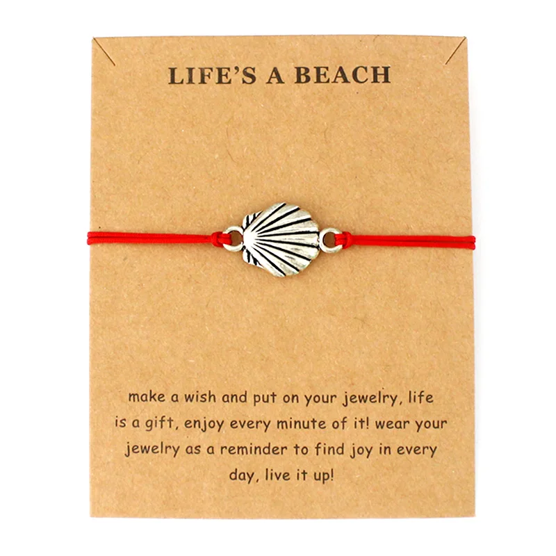 Женские пляжные браслеты Life is a Beach серебристые золотые с изображением осьминога