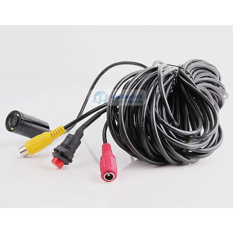 Pаспродажа 15 м кабель подводный Мини ИК камера 520TVL CCTV камера с 8 шт. 850nm белые огни ИК для подводной рыбалки или рыболокатора