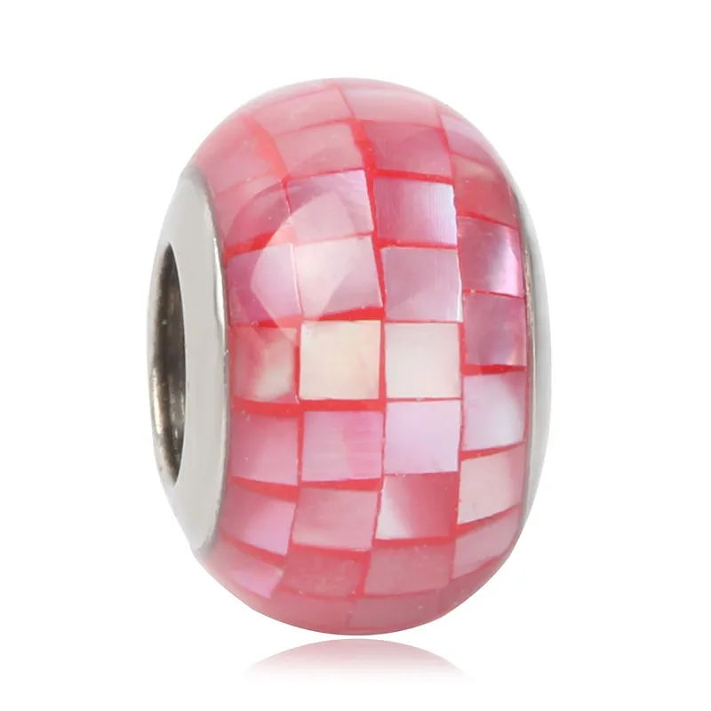 Dodocharms Новинка 925 серебро розовое сердце муранское стекло бусины подходят к оригиналу Pandora талисманы браслет ювелирные изделия для женщин подарок