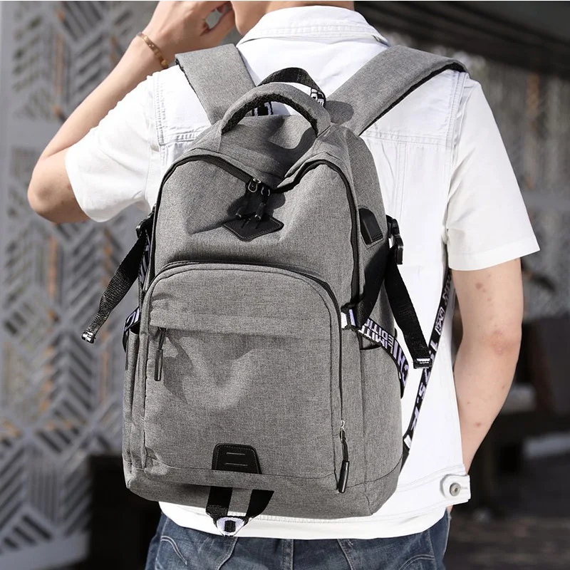 Men Laptop Backpack Anti Theftmale Notebook Computer Bag 15.6 School Bags for Boys Travel Usb Black Fashion B330 | Багаж и сумки