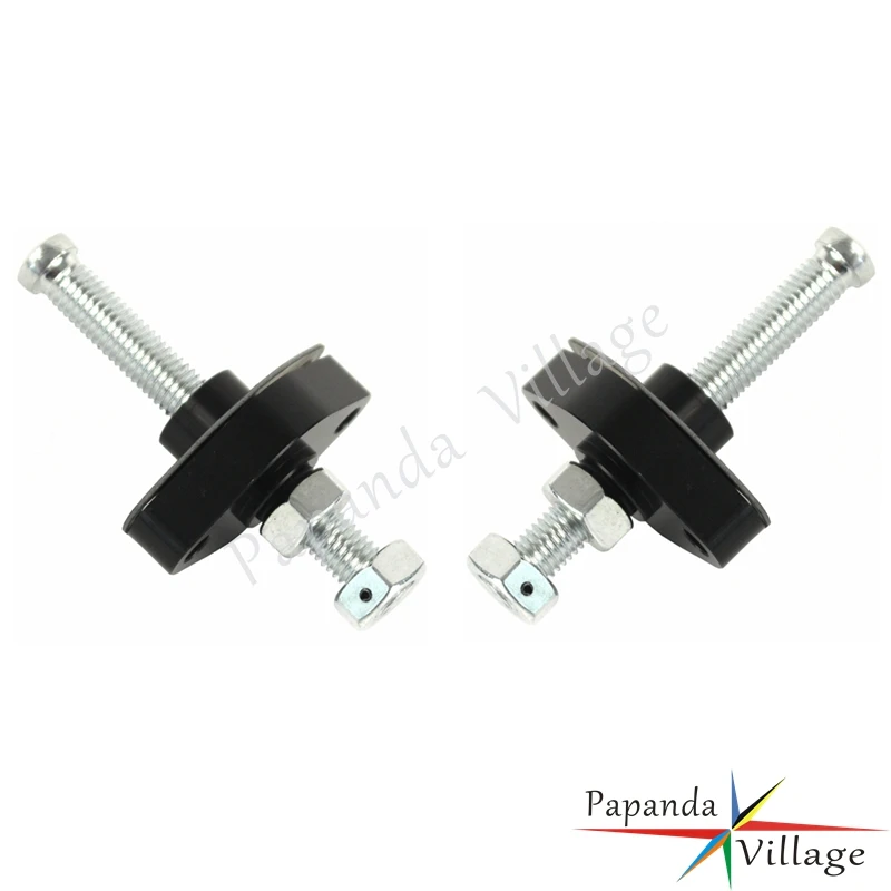 

Мотоциклы 2шт CNC алюминиевый черный Регулируемый передний и задний ручной натяжитель цепи для Suzuki SV650 SV650S SV 650 650 S