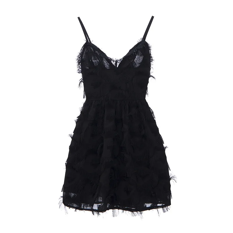 

2019 summer new small dress strap sexy backless nightclub women's dress