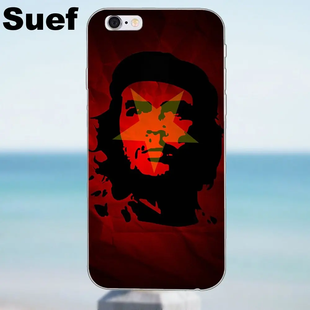 Suef Che Guevara Cigare для iPhone X 4 4S 5 5S 5C SE 6 6S 7 8 Plus Samsung Galaxy A3 A5 J1 J3 J5 J7 2016 2017 мягкий Quinn телефон |