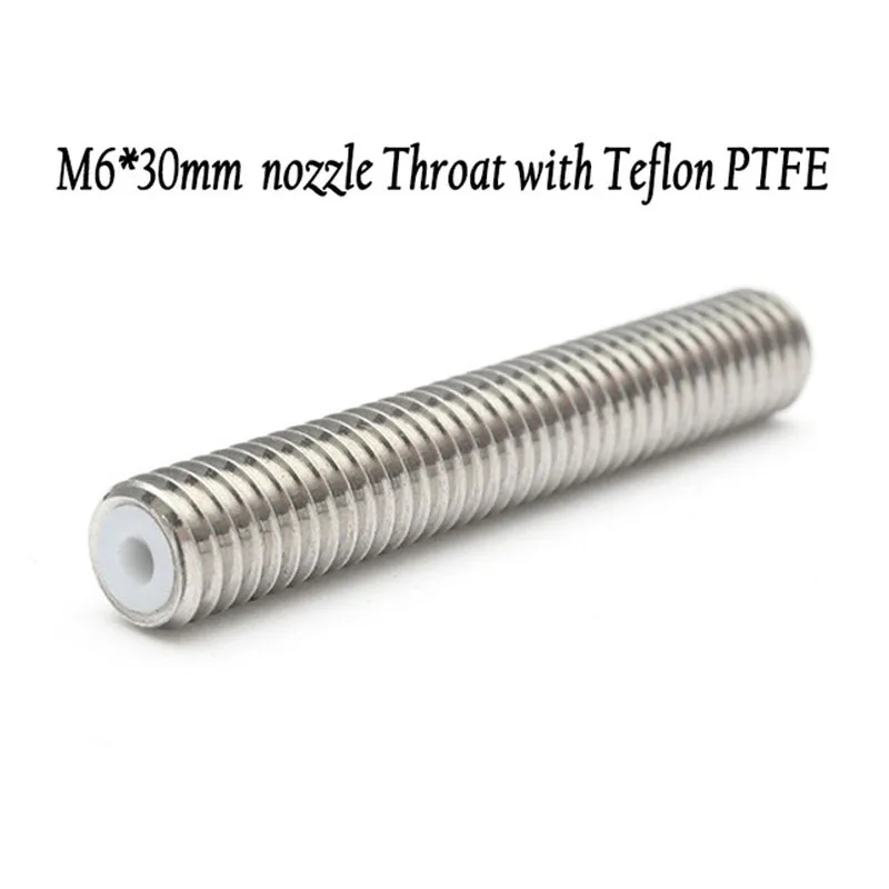 5 шт. 1 75 мм M6 * 30 мм/40 сопло горло тепловой брейк с тефлоновым PTFE для A8 A6 MK8 экструдер