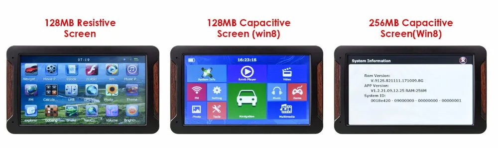 710 Ориана 7 дюймов HD Автомобильный gps навигатор FM 8G 256MB или 128MB новейшая Европейская карта резистивный или емкостный грузовик gps навигаторы