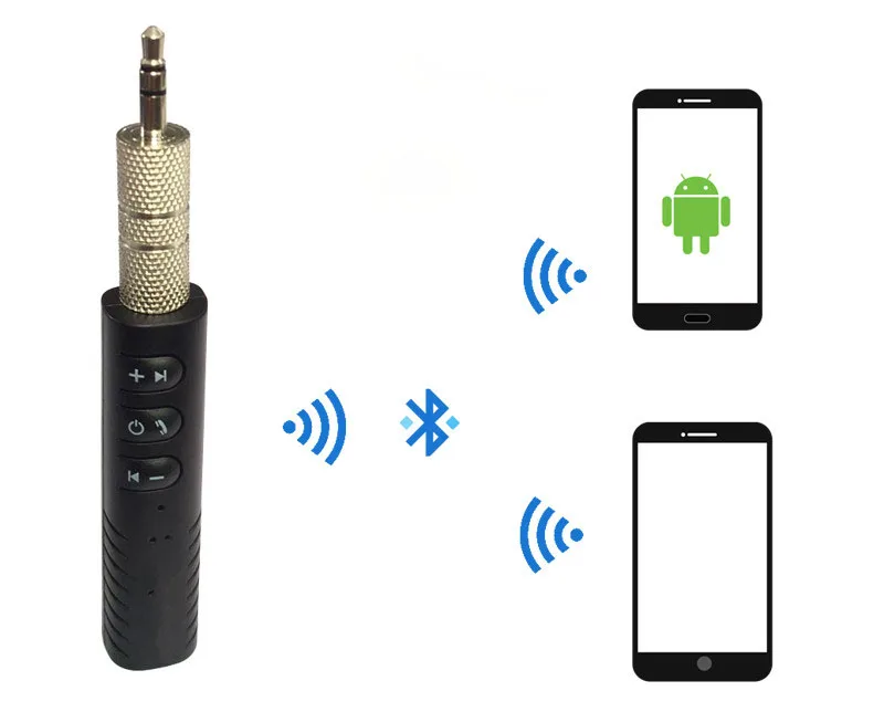 Автомобильный комплект громкой связи Bluetooth 3 5 мм разъем Aux Мини беспроводной