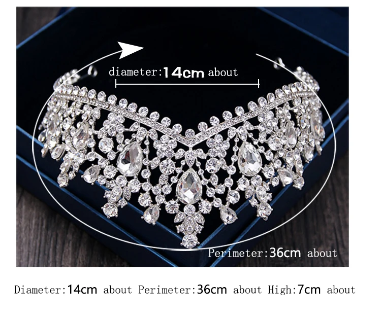 MANWII silvery inlay shine rhinestone Ornaments Tiaras and princess Crowns for Women Bridal Weddings Hair Accessories A0001 | Украшения и