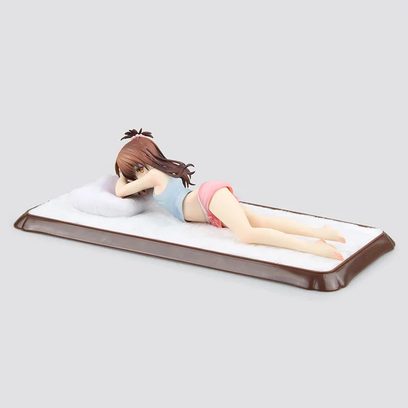 

Action Figure To Love Darkness Yuuki Mikan sexy Lying bed 20cm PVC gift Toys Dolls figurine world Collectible Model Anime