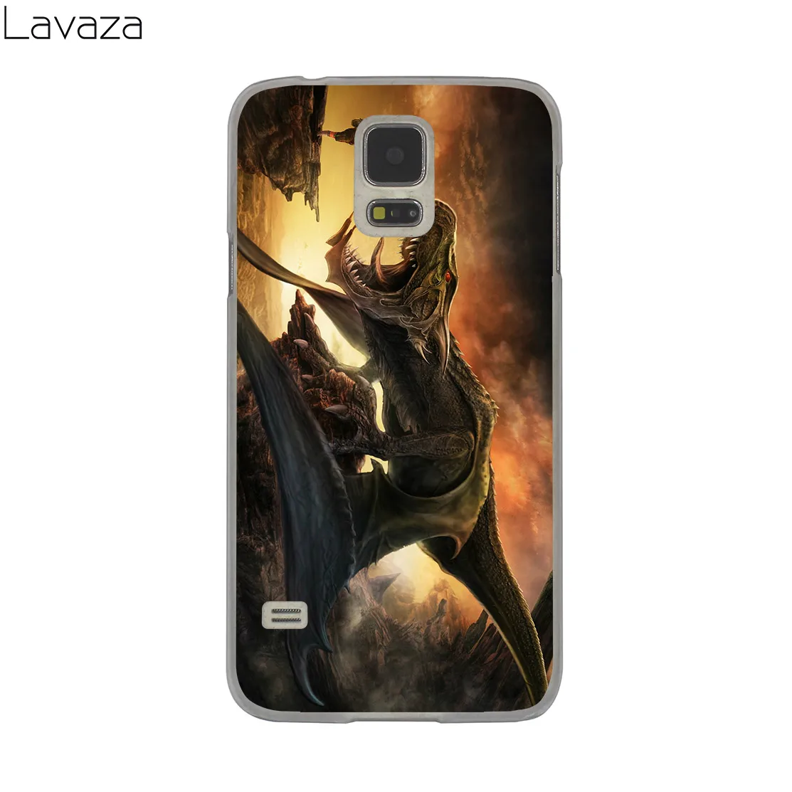Lavaza мультфильм Динозавр открытый рот чехол для Samsung Galaxy S20 Ultra S10 Lite S10E S6 S7 Edge S8 S9 Plus