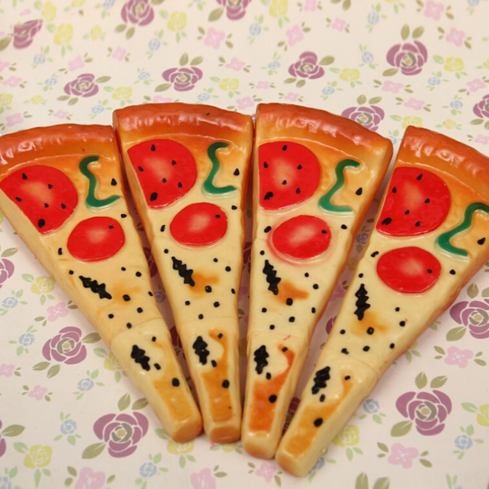 0.5mm Plastic Black Ink Funny Pizza Ball Pen Simulation Bread BallPoint 4 design for choose | Канцтовары для офиса и дома