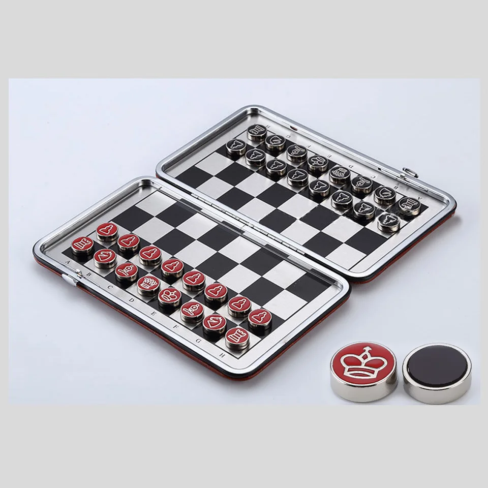 Дорожный Магнитный Шахматный набор карманный мини шахматная игра из