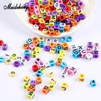6x67x7mm acrylic letter number alphabet beads big hole preschool education beads for kids needlework bracelet necklace material