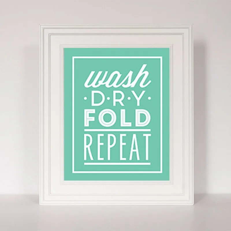 Горячая стирка сухой складной Повтор цитата прачечная художественная вывеска