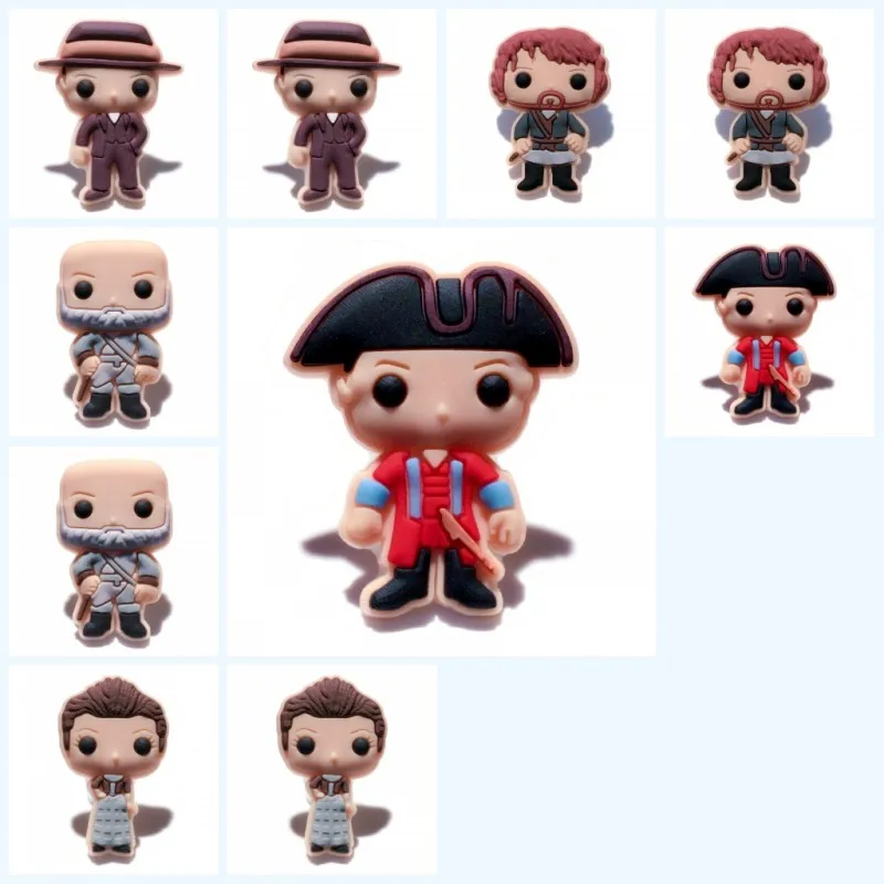 149B 10 шт./лот, аксессуары для обуви из ПВХ, tsum, tsum, Тролли, Уличная обувь кунжута, очаровательные туфли с зажимом для обуви, croc, подвески jibz для детей, вечерние, маленький подарок - Цвет: 149B