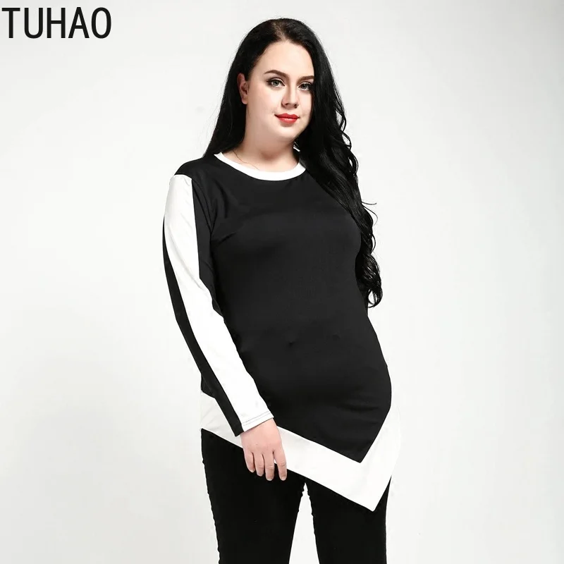 TUHAO/Женские топы и блузки Весенняя модная черная блузка полосатая с длинным